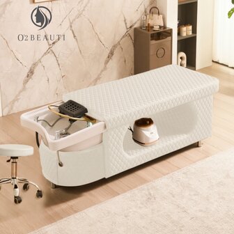 Letto giapponese Head Spa TOKYO ShineLux completo &ndash; Bianco