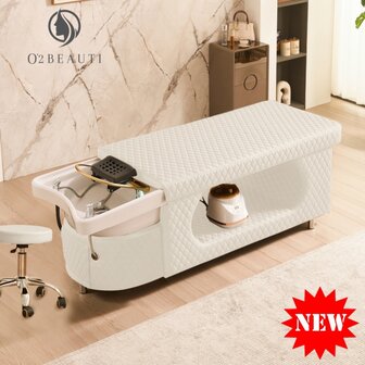 Letto giapponese Head Spa TOKYO ShineLux completo &ndash; Bianco