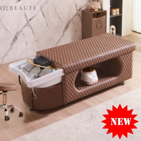 Japanese Head Spa bed TOKYO ShineLux complete - Brown